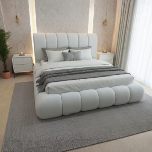 IMN Bubble Bed Set | Premium Boucle Fabric & Duco Finish