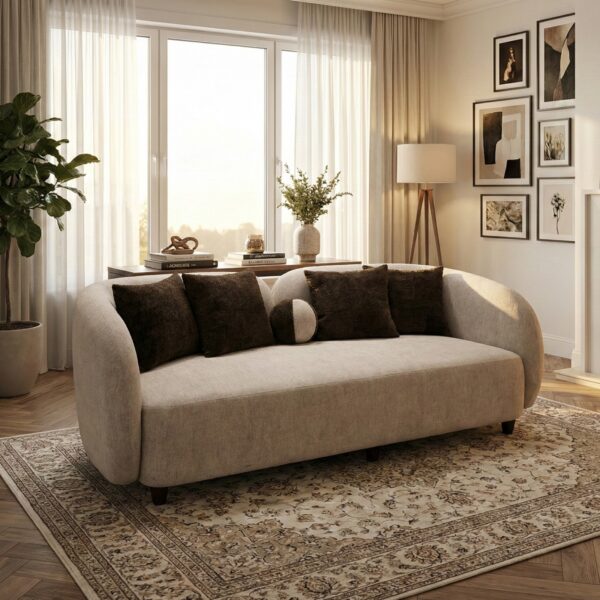 Modern Cut Curved Sofa Set | Home Studio By Ather